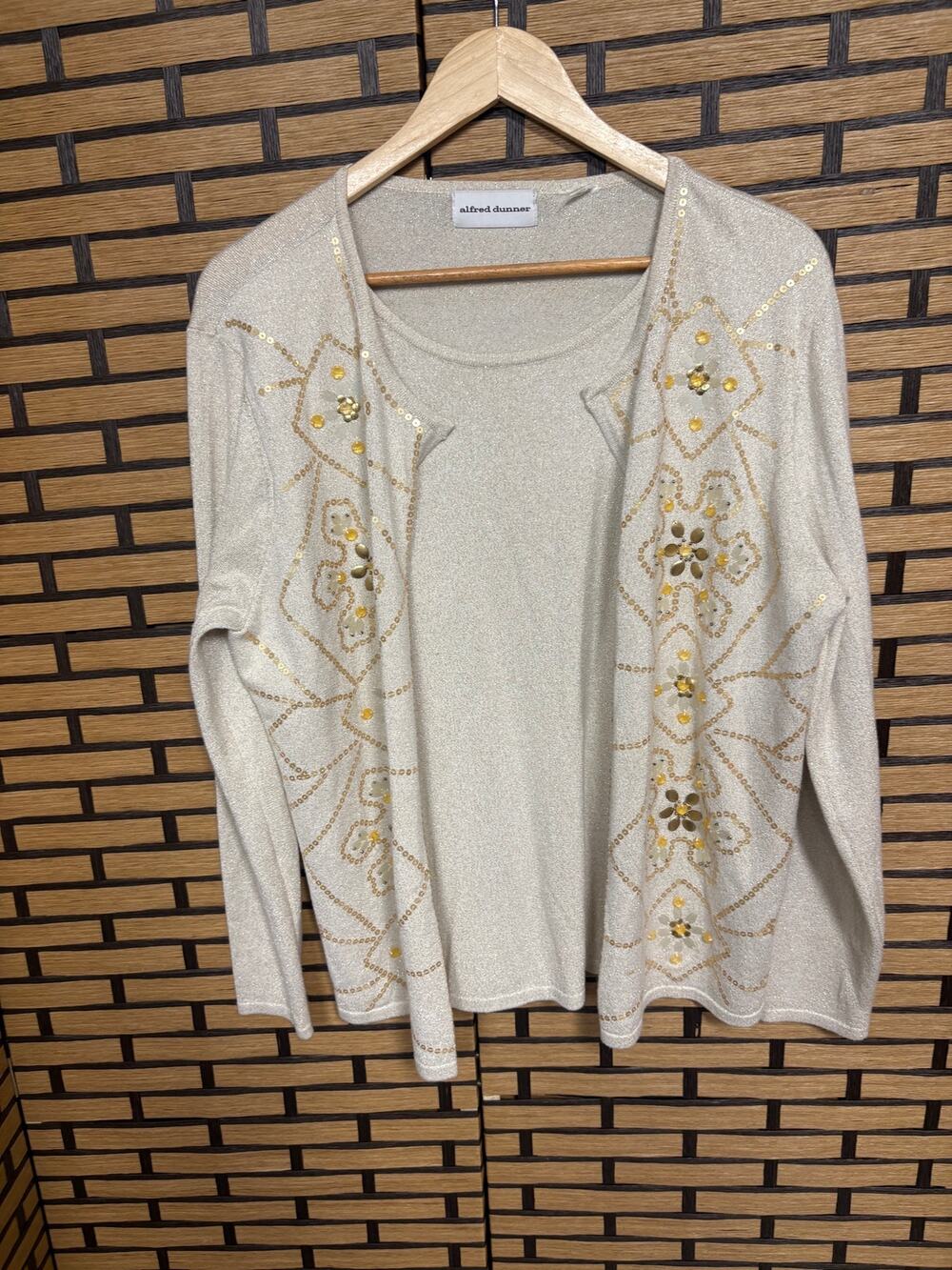 Alfred‎ Dunner Tank Sweater Twofer Top